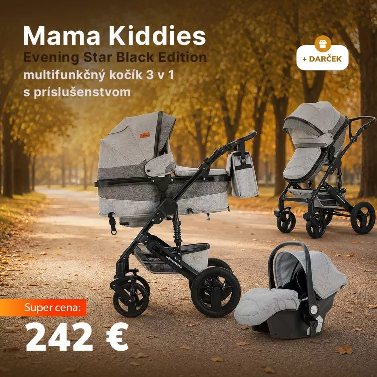 Mama Kiddies Evening Star multifunkčný kočík 3 v 1