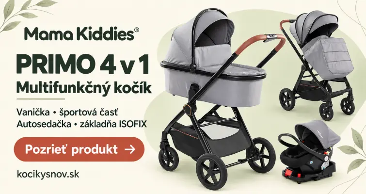 Mama Kiddies® PRIMO 4v1 multifunkčný kočík