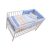 Mama Kiddies Sofie Dreams 4-dielna detská posteľná bielizeň s mantinelom 180° - modrá