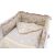 Mama Kiddies Sofie Dreams 5-dielna detská posteľná bielizeň s mantinelom 360° - bledo hnedá