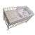 Mama Kiddies Sofie Dreams 4-dielna detská posteľná bielizeň s mantinelom 180° - bledá, so vzorom macíkov