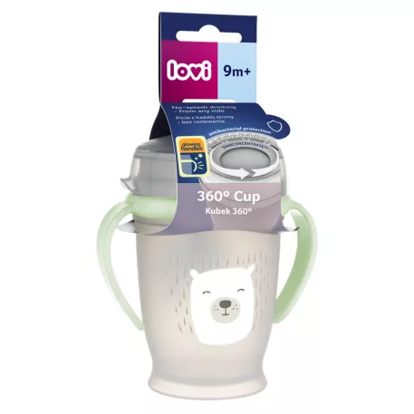 LOVI 360° Hrnček Drink Master Junior 250 ml Buddy Bear