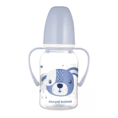   Canpol babies Fľaša úzkohrdlá s úchytmi CUTE ANIMALS 120ml psík