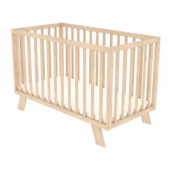   Detská postieľka prerobiteľná na detskú ohrádku v brečtanovej farbe