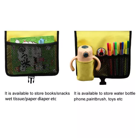 Detský prenosný stolík s motívom dinosaurov – fialový