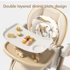 Mama Kiddies® Baby Siesta 4v1 multifunkčná jedálenská stolička v sivej farbe
