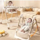 Mama Kiddies® Baby Siesta 4v1 multifunkčná jedálenská stolička v sivej farbe