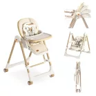 Mama Kiddies® Baby Siesta 4v1 multifunkčná jedálenská stolička v béžovej farbe