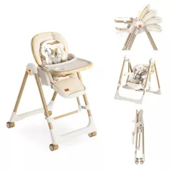   Mama Kiddies® Baby Siesta 4v1 multifunkčná jedálenská stolička v béžovej farbe