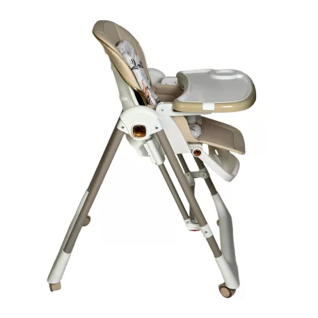 Mama Kiddies® Baby Siesta 4v1 multifunkčná jedálenská stolička v béžovej farbe