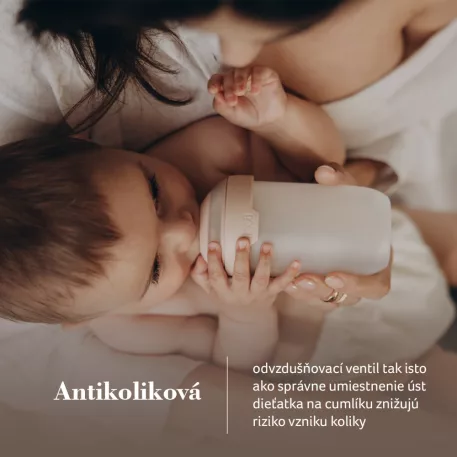 LOVI Cumlík dynamický MAMMAFEEL 6m+ 1ks stredný, farba béžová