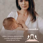 LOVI Cumlík dynamický MAMMAFEEL 6m+ 1ks stredný, farba béžová