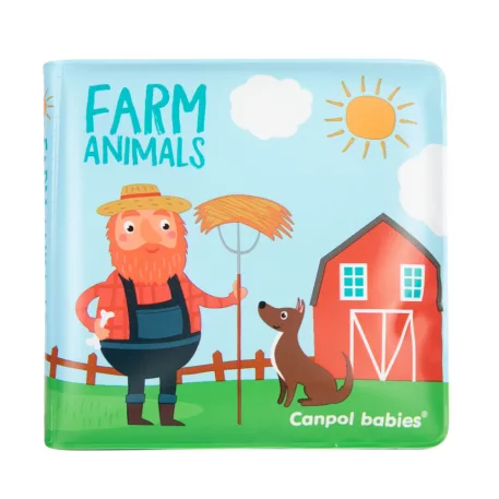 Canpol Babies Knižka mäkká pískacia FARM