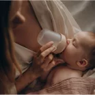 LOVI Fľaša MAMMAFEEL 150ml, farba béžová
