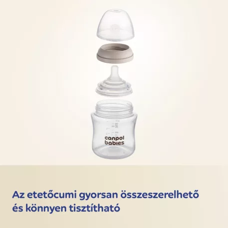 Canpol Babies Cumlík k fľaši Natural Shape 6m+ 2ks