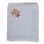 Malá vyšívaná osuška líška pre deti 80 × 80 cm biela