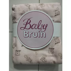   Detská prikrývka flanel + soft hladký 90 × 70 cm – ružová