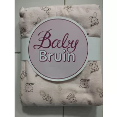   Detská prikrývka flanel + soft hladký 90 × 70 cm – ružová