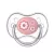 Canpol Babies Silikónový cumlík so symetrickou špičkou 0-6m NEWBORN BABY ružový