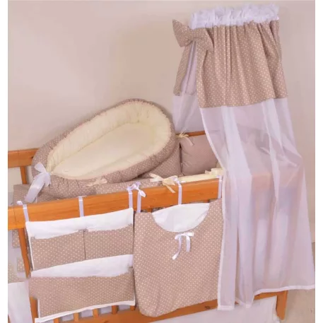 Oblúkový mantinel do detskej postieľky – 200 × 25 cm – béžový