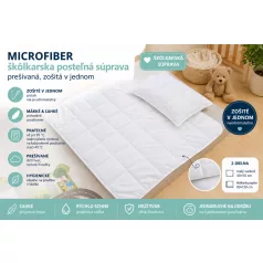   Microfiber detská posteľná súprava pre škôlkarov – prešívaná