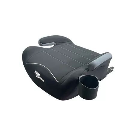 Mama Kiddies® Smart i-Size ISOFIX podsedák do auta 125–150 cm v čiernej farbe + držiak na pohár ako darček 