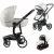 Mama Kiddies® Icon 4v1 multifunkčný kočík s príslušenstvom v béžovej farbe s ISOFIX základňou + Darček