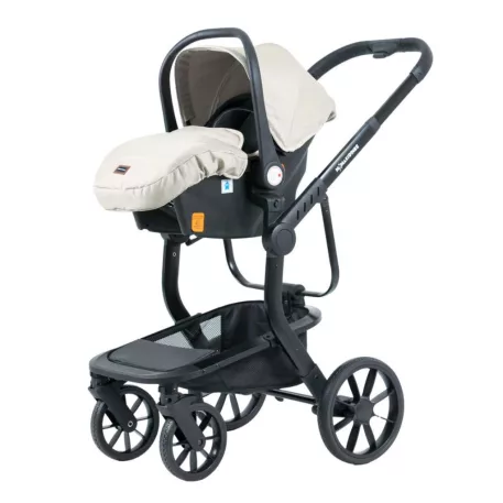 Mama Kiddies® Icon 4v1 multifunkčný kočík s príslušenstvom v béžovej farbe s ISOFIX základňou + Darček