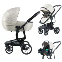  Mama Kiddies® Icon 3v1 multifunkčný kočík s príslušenstvom v béžovej farbe + Darček