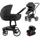 Mama Kiddies® Icon 4v1 multifunkčný kočík s príslušenstvom v čiernej farbe s ISOFIX základňou + Darček
