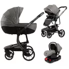 Mama Kiddies® Icon 4v1 multifunkčný kočík s príslušenstvom v sivej farbe s ISOFIX základňou + Darček