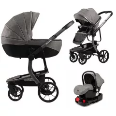   Mama Kiddies® Icon 4v1 multifunkčný kočík s príslušenstvom v sivej farbe s ISOFIX základňou + Darček