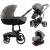 Mama Kiddies® Icon 4v1 multifunkčný kočík s príslušenstvom v sivej farbe s ISOFIX základňou + Darček