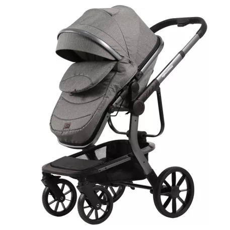 Mama Kiddies® Icon 4v1 multifunkčný kočík s príslušenstvom v sivej farbe s ISOFIX základňou + Darček