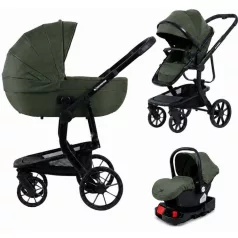   Mama Kiddies® Icon 4v1 multifunkčný kočík s príslušenstvom v zelenej farbe s ISOFIX základňou + Darček