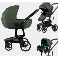   Mama Kiddies® Icon 3v1 multifunkčný kočík s príslušenstvom – zelený + darček