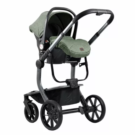 Mama Kiddies® Icon 3v1 multifunkčný kočík s príslušenstvom – zelený + darček