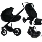 Mama Kiddies® Max 500 3v1 multifunkčný kočík v čiernej farbe s doplnkami + Darček