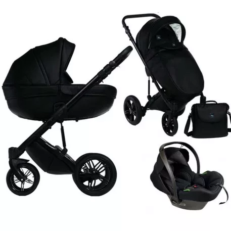 Mama Kiddies® Max 500 3v1 multifunkčný kočík v čiernej farbe s doplnkami + Darček