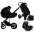 Mama Kiddies® Max 500 3v1 multifunkčný kočík v čiernej farbe s doplnkami + Darček