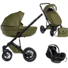 Mama Kiddies® Max 500 3v1 multifunkčný kočík v olivovej farbe s príslušenstvom + darček
