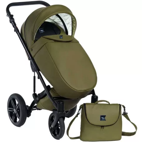 Mama Kiddies® Max 500 3v1 multifunkčný kočík v olivovej farbe s príslušenstvom + darček