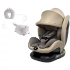 Mama Kiddies Nova Luxe i-Size autosedačka upevnenie bezpečnostným pásom – béžová (40–150 cm) + DARČEK cestovný vankúš