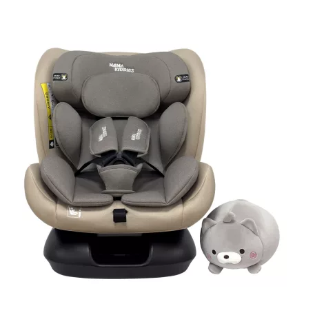 Mama Kiddies Nova Luxe i-Size autosedačka upevnenie bezpečnostným pásom – béžová (40–150 cm) + DARČEK cestovný vankúš