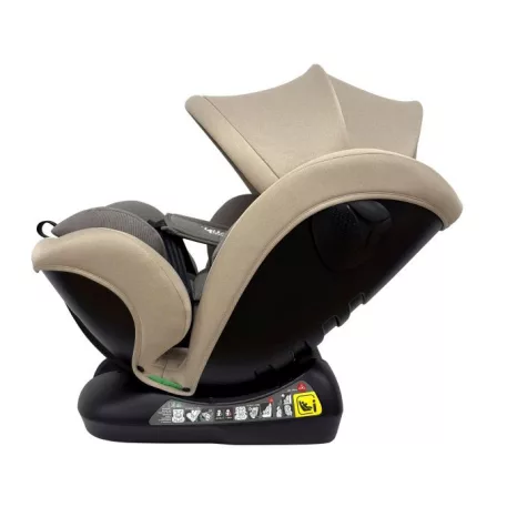 Mama Kiddies Nova Luxe i-Size autosedačka upevnenie bezpečnostným pásom – béžová (40–150 cm) + DARČEK cestovný vankúš