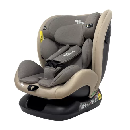 Mama Kiddies Nova Luxe i-Size autosedačka upevnenie bezpečnostným pásom – béžová (40–150 cm) + DARČEK cestovný vankúš