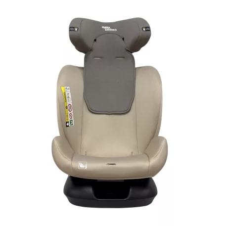 Mama Kiddies Nova Luxe i-Size autosedačka upevnenie bezpečnostným pásom – béžová (40–150 cm) + DARČEK cestovný vankúš
