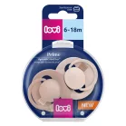 LOVI Cumlík silikónový dynamický PRIME 6-18m 2ks N/Blush