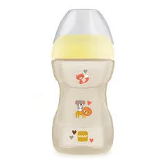 Detský hrnček MAM na učenie pitia 270 ml – žltý