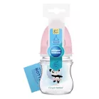 Canpol babies Antikoliková fľaša so širokým hrdlom EasyStart 120 ml PP EXOTIC ANIMALS ružová
